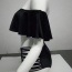 Fashion Black Pure Color Decorated Off-the-shoulder Lotus Leaf Hem Design Bikini