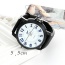 Fashion Sapphire Blue Big Digital Decorated Pure Color Strap Big Dial Design Watch