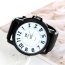 Fashion White Big Digital Decorated Pure Color Strap Big Dial Design Watch