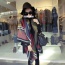 Fashion Multi-color Geometric Shape Pattern Decorated Color Matching Scarf