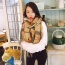 Fashion Beige Color Matching Decorated Tassel Design Simple Scarf
