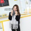 Fashion Gray Long Tassel Pendant Decorated Color Matching Simple Thick Scarf