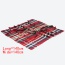 Fashion Red Grid Pattern Decorated Color Matching Thick Shawl