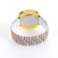 Fashion Multi-color Stripe Pattern Decorated Color Matching Large Dial Watch