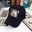Fashion Black Human Face Pattern Decorated Simple Baseball Hat