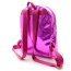 Fashion Plum Red Metal Square Decorated Pure Color Design Backpack