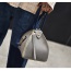 Personality Gray Pure Color Decorated Irregularity Shape Design Bag