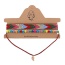 Bohemia Muti-color Painted Design Decorated Double Layer Choker