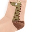 Lovely Coffee Cartoon Giraffe Pettern Decorated Simple Socks