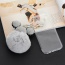 Sweet Gray Mouse Head&ball Shape Decorated Transparent Iphone7 Case