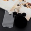 Sweet Black Mouse Head&ball Shape Decorated Transparent Iphone7 Case