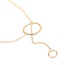 Fashion Gold Color Double Round Shape Decorated Pure Color Collarbone Necklace