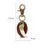 Personality Gold Color Ivory Decorated Simple Tassel Key Ring