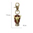 Personality Gold Color Metal Ox-head Decorated Simple Tassel Key Ring