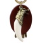 Personality Gold Color Ivory Shape Decorated Simple Tassel Key Ring