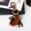 Personality Gold Color Metal Eagle Decorated Simple Tassel Key Ring