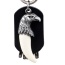 Personality Silver Color Metal Eagle Decorated Simple Tassel Key Ring