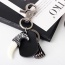 Personality Silver Color Metal Eagle Decorated Simple Tassel Key Ring