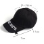 Fashion Balck Letter Shape Embroidery Decorated Simple Hat