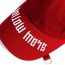 Fashion Claret-red Letter Shape Embroidery Decorated Simple Hat