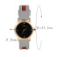 Personality Black Color Matching Design Simple Wrist Watch