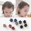 Lovely Plum Red Pure Color Decorated Folower Shape Design Hair Claw