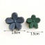 Lovely Green Pure Color Decorated Folower Shape Design Hair Claw