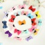 Fashion Pink Bowknot Decorated Pure Color Simple Hair Clip