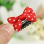 Fashion Red Dot Pattern Decorated Bowknot Design Simple Hair Clip