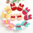 Fashion Pink Bowknot Decorated Mice Shape Simple Hair Sticky