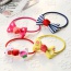 Fashion Plum Red Flower Pattern Decorated Bowknot Decorated Hair Band