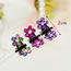 Sweet Multi-color Flower Shape Decorated Simple Design Hair Clip (12pcs)