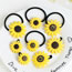 Sweet Yellow Smiling Face Decorated Sunflower Shape Hair Clip