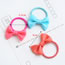 Sweet Fluorescent Pink Bowknot Shape Decorated Pure Color Hair Band