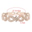 Fashion Gold Color Round Shape Diamond Decorated Hollow Out Letter 8 Shape Choker