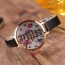 Fashion White The Leaning Tower Of Pisa Pattern Decorated Thin Strap Watch