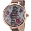Fashion Brown The Leaning Tower Of Pisa Pattern Decorated Thin Strap Watch