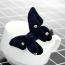 Fashion Dark Blue Bowknot Decorated Pure Color Simple Hair Pin
