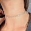 Fashion Gold Color Choker Of Pure Color In Shape Of Square