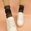 Trendy Gold Color Transparent Socks Of Sexy Style