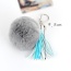 Cute Grey Hot Selling Key Chain Decorated With Tassel