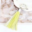 Fashion Yellow Key Chain Of Pure Color Decorated With Tassel