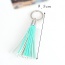 Fashion Green Key Chain Of Pure Color Decorated With Tassel