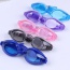 Fashion Blue Pure Color Decorated Simple Children Swimming Goggles (earplug)