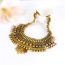 Fashion Gold Color Chain Decorated Irregular Shape Design Necklace