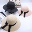 Fashion Khaki Bowknot Decorated Simple Pure Color Hat