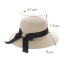 Fashion Khaki Bowknot Decorated Simple Pure Color Hat