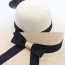 Fashion Beige Bowknot Decorated Simple Pure Color Hat