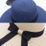 Fashion Blue Bowknot Decorated Simple Pure Color Hat