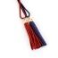 Bohemia Red+blue Double Layer Tassel Decorated Simple Long Chain Necklace